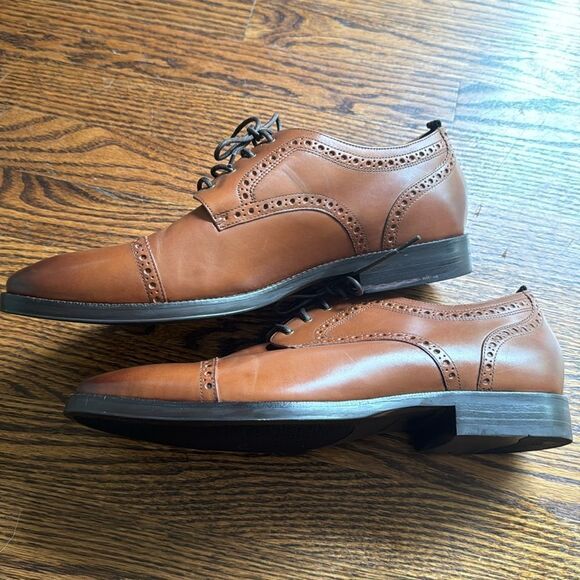 Sawyer Cap Toe Oxford Shoes. Caramel brown. Lace up. Size 10. - Picture 5 of 10